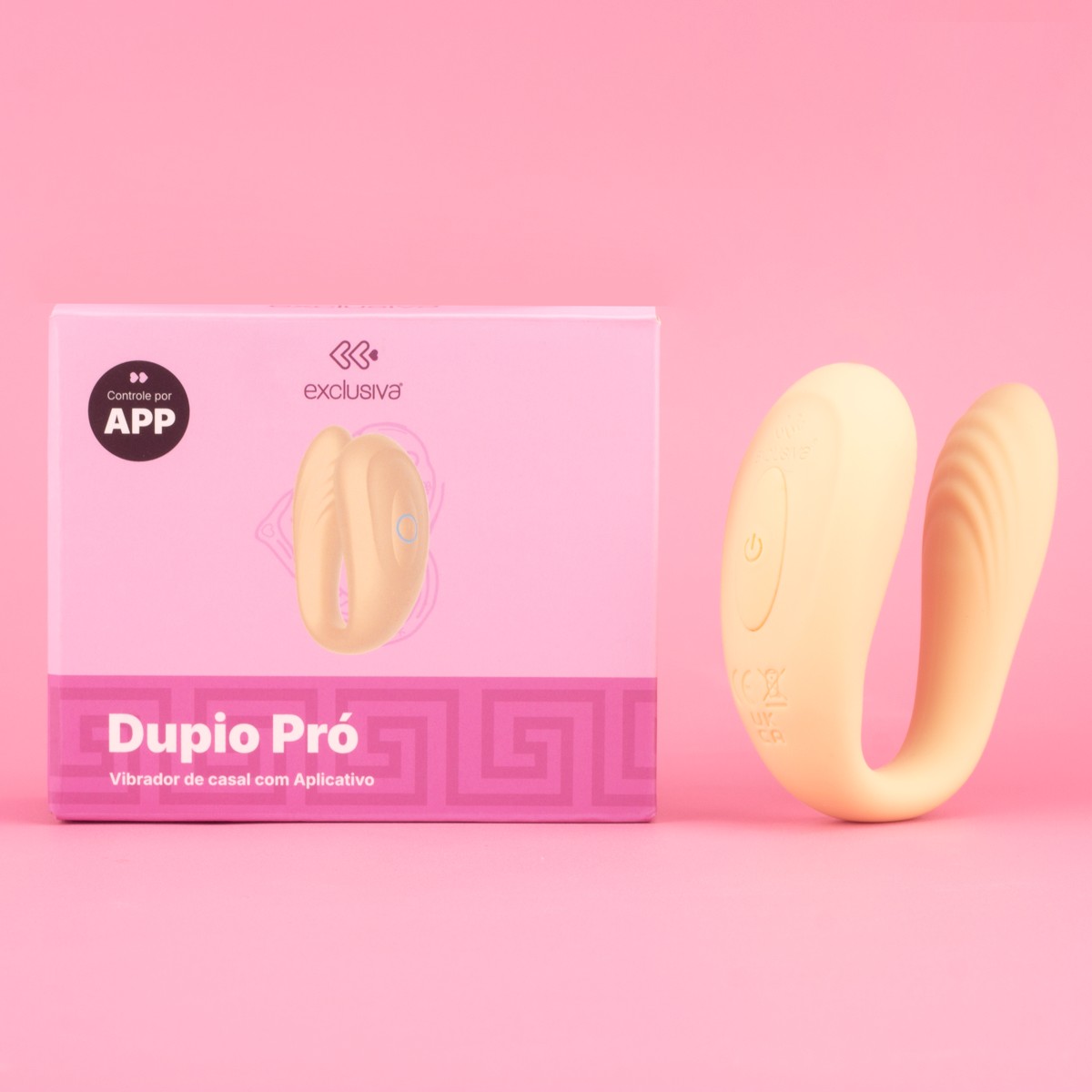 Vibrador de Casal em Silicone Macio com 9 Modos de Vibração e com App Interativo - Exclusiva Dupio Pró - 2
