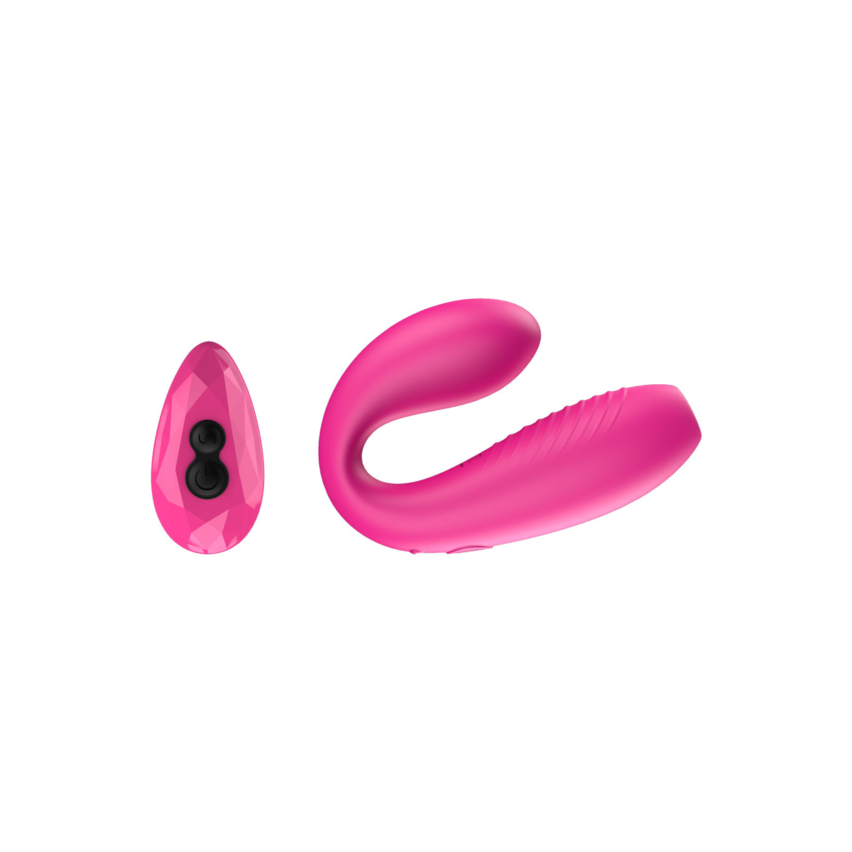 Vibrador para Casal em Silicone com Sucção e 7 Modos de Vibração - Dibe Sex Massager Abby | 7,3 x 3,4 cm | Disponível em 2 Cores - 6