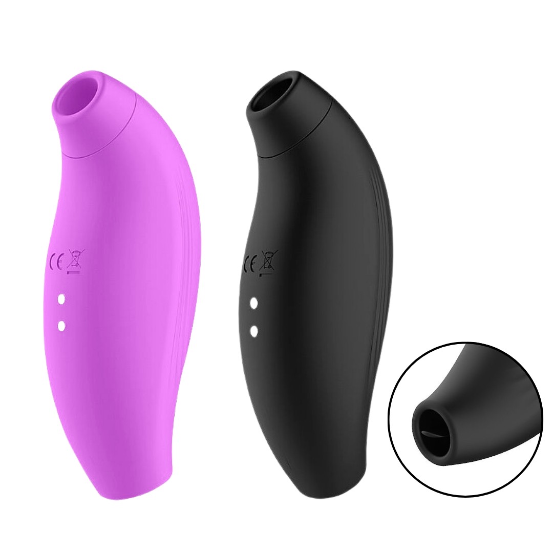 Vibrador Clitoriano em Silicone com 7 Modos de Estimulação de Língua e 7 Modos de Pulsação - Dibe Prince | 12,5 x 4,8 cm | Disponível em 3 Cores - 12