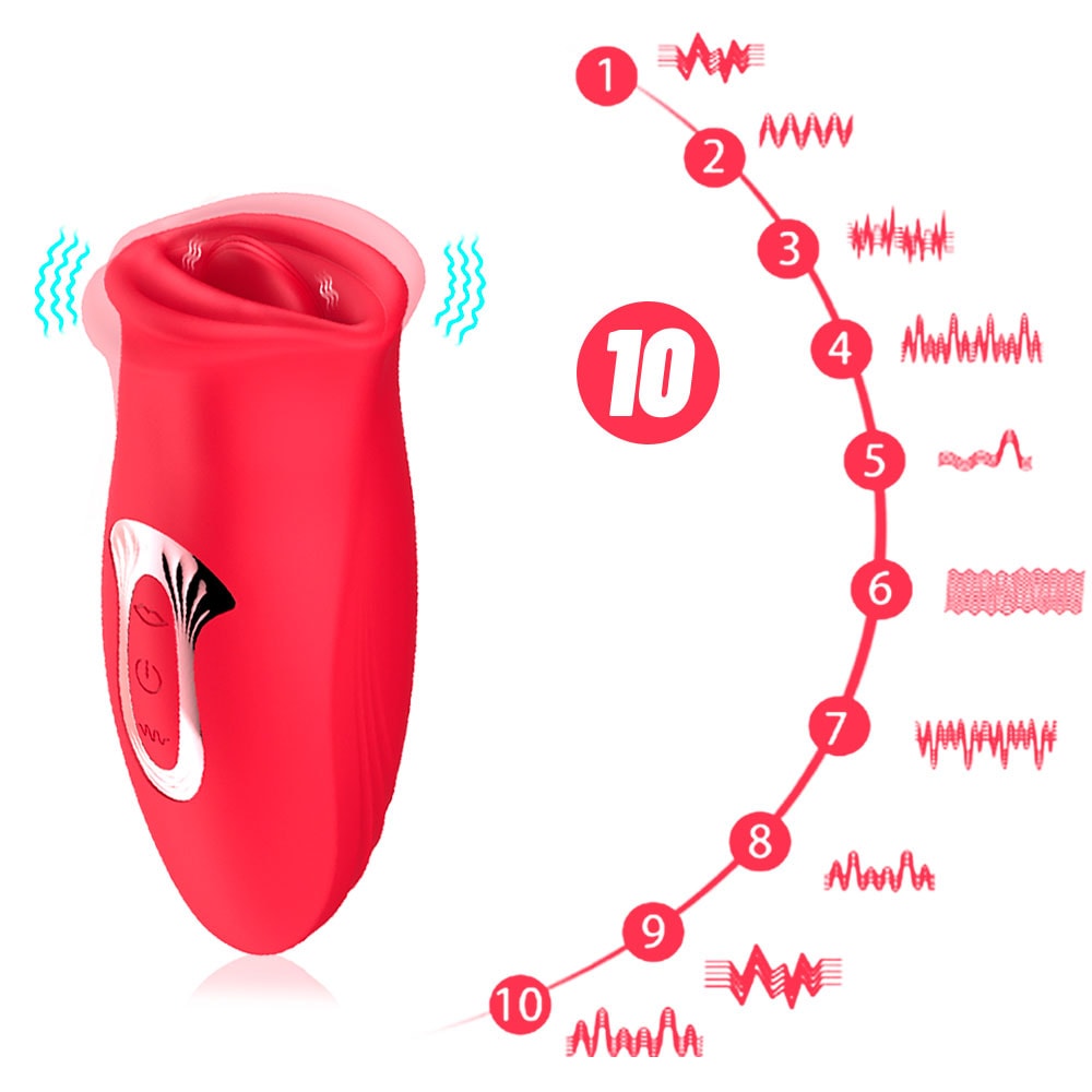 Simulador de Sexo Oral com Formato de Boca, 10 Modos de Vibrações, Estímulos e Recarregável via USB | Honey Mouth - 6