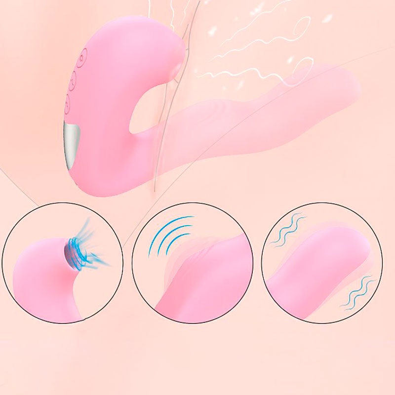 Vibrador de Clitóris e Ponto G Recarregável com 10 Modos de Virações, 5 Modos de Pulsação e 5 Modos de Toque - Magic Finger | 30 x 3,8 cm - 4
