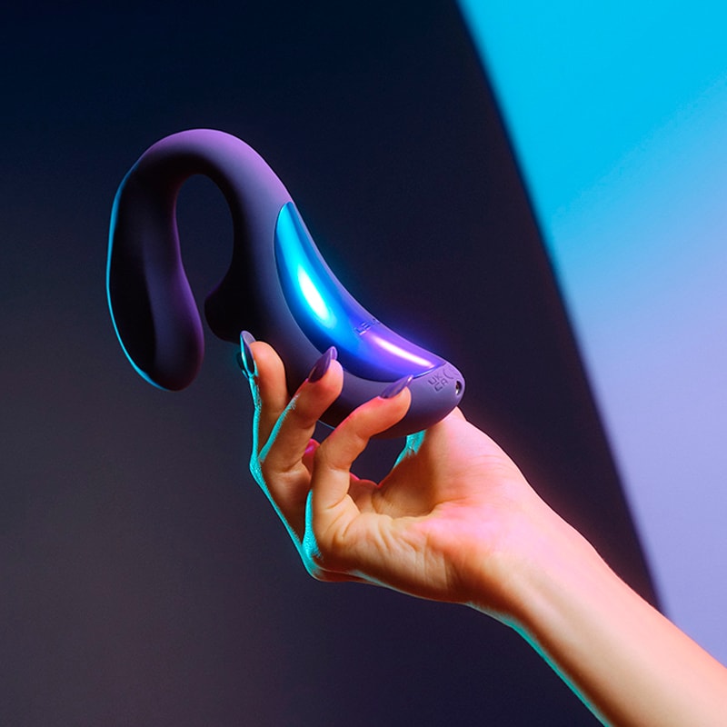 Vibrador de Clitóris e Ponto G em Silicone Soft Touch com Tecnologia SenSonic, 3 Motores e 8 Modos de Vibração - Lelo Enigma Wave | Disponível em 2 Cores - 3