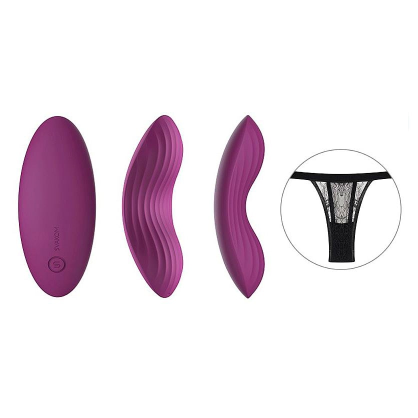 Vibrador de Calcinha em Silicone com 11 Modos de Vibração, Controle Via Aplicativo e Recarregável - Svakom Edeny |  9 x 3 cm - 5