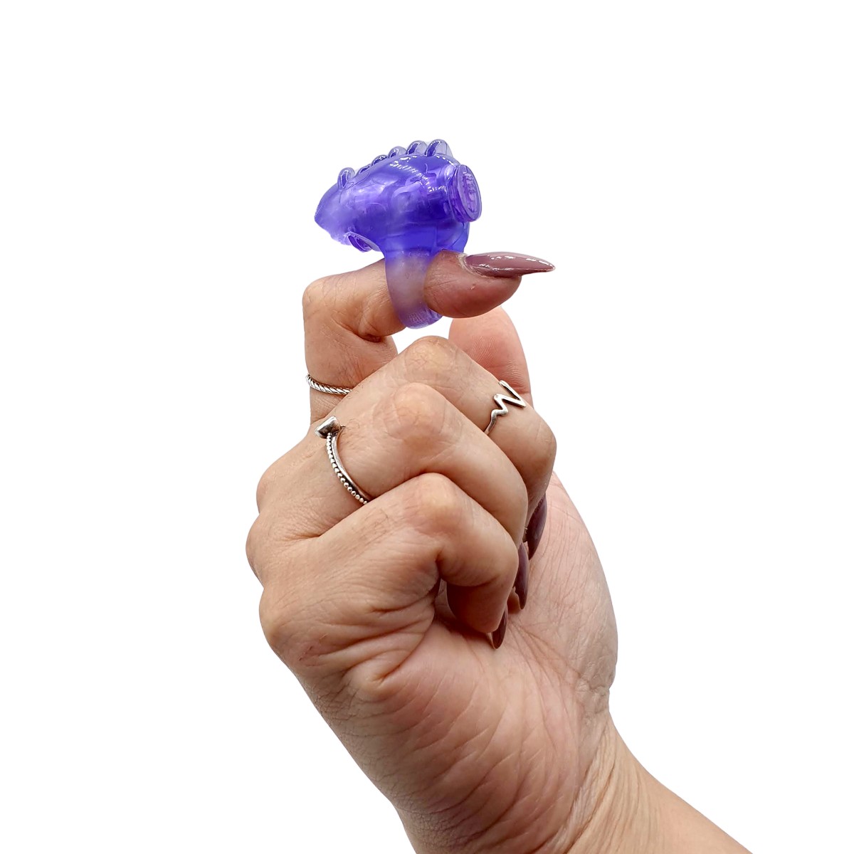 Dedeira Estimuladora em Silicone com Textura e Vibração Única | Disponível em 2 Cores - 4
