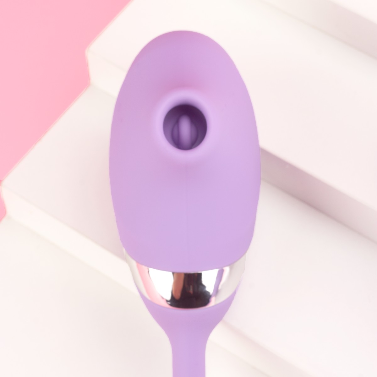 Vibrador Duplo em Silicone com 10 Modos de Vibração, 5 Níveis de Pulsação e 9 Tipos de Vai e Vem - Exclusiva Valentina | 13 x 3,5 cm - 6
