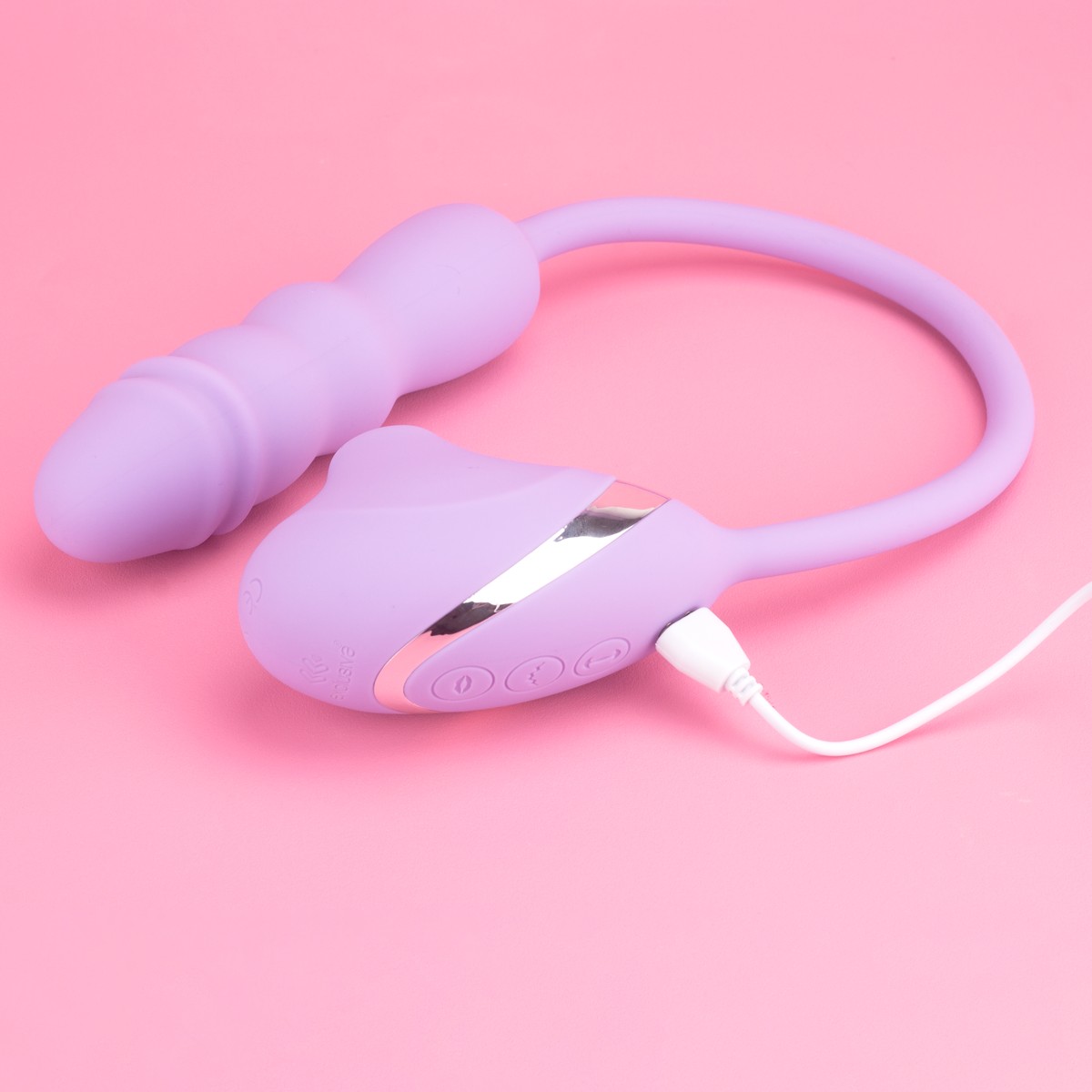 Vibrador Duplo em Silicone com 10 Modos de Vibração, 5 Níveis de Pulsação e 9 Tipos de Vai e Vem - Exclusiva Valentina | 13 x 3,5 cm - 4