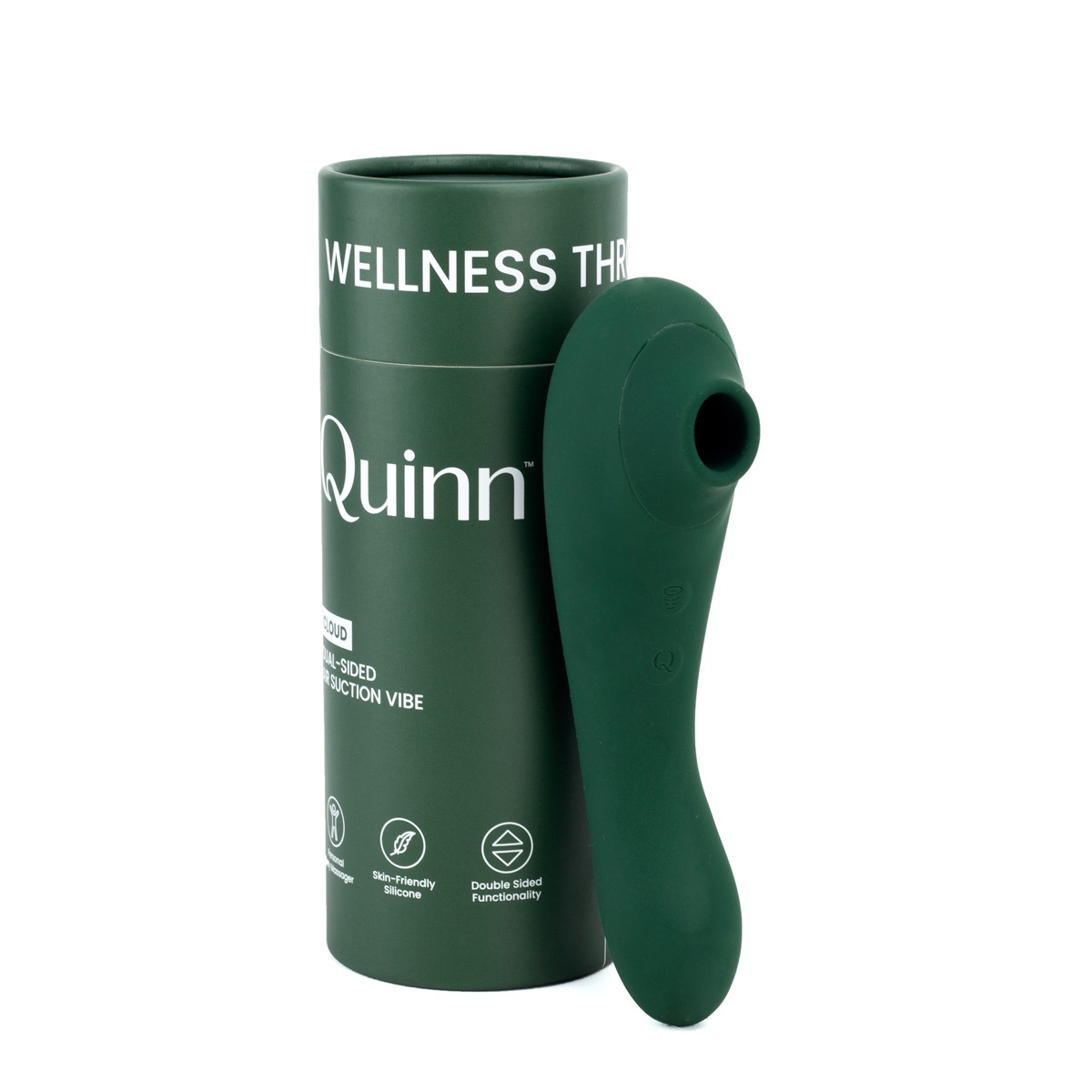 Vibrador Duplo em Silicone Aveludado com 10 Modos de Pulsação, 10 Tipos de Vibração, Turbo e Recarregável - Quinn Cloud Dual-Sided | Disponível em 2 Cores - 1