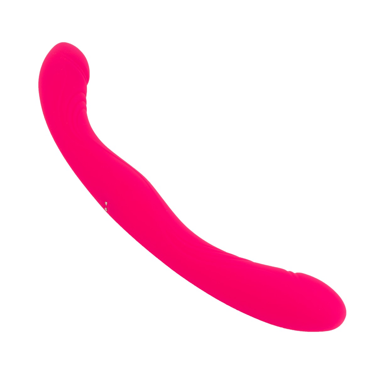 Vibrador Duplo em Silicone Aveludado com Controle Via Aplicativo, 9 Modos de Vibração, Textura Anelar e Recarregável - 2