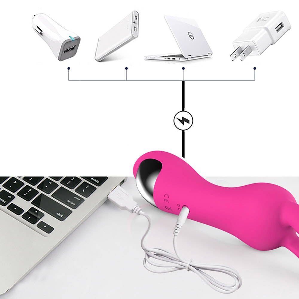 Vibrador Estimulador de Clítoris em Formato de Coelho, Recarregável e 10 Modos de Vibração - Vibe | 18 x 3,6 cm | Disponível em 2 Cores - 4