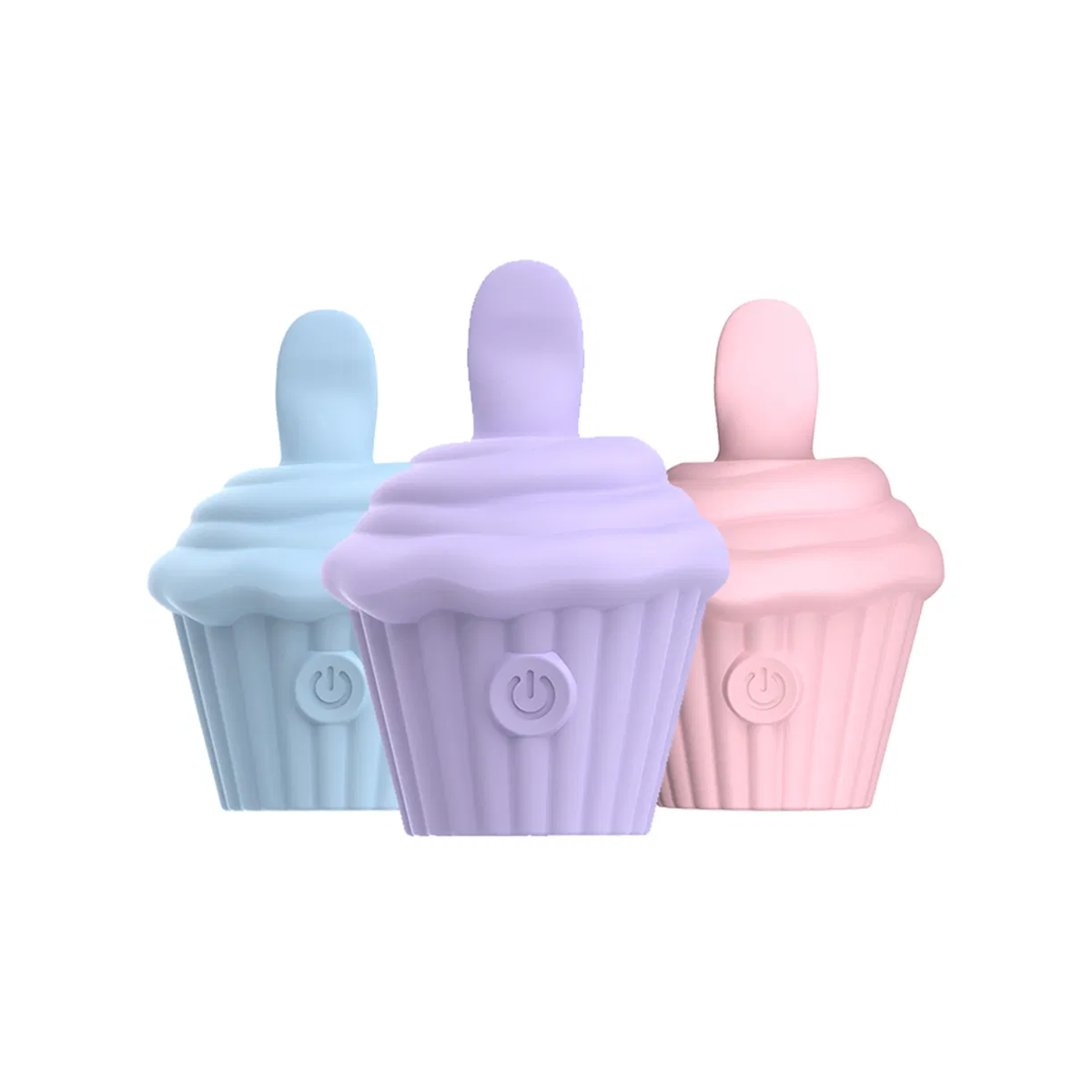 Vibrador Estimulador de Clitóris em Formato de Cupcake com 10 Movimentos de Língua - SI Play Soft Vibrating Egg | 7,7 x 5,4 cm | Disponível em 3 Cores - 1