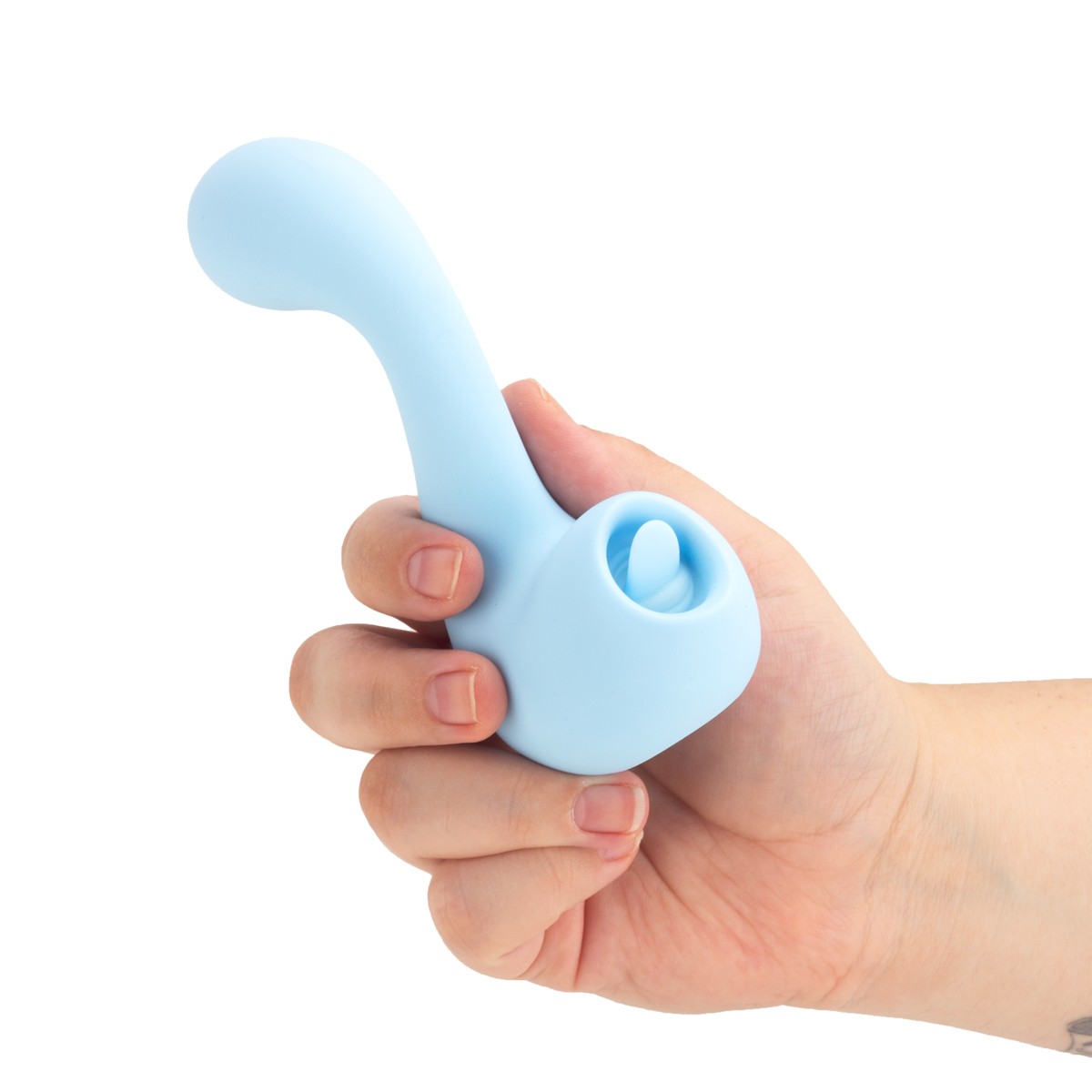 Vibrador e Estimulador de Clitóris com Simulador de Sexo Oral, 7 Modos de Vibração e Recarregável por Base Magnética - Intt Toys My Sweet Dino | Disponível em 2 Cores - 7