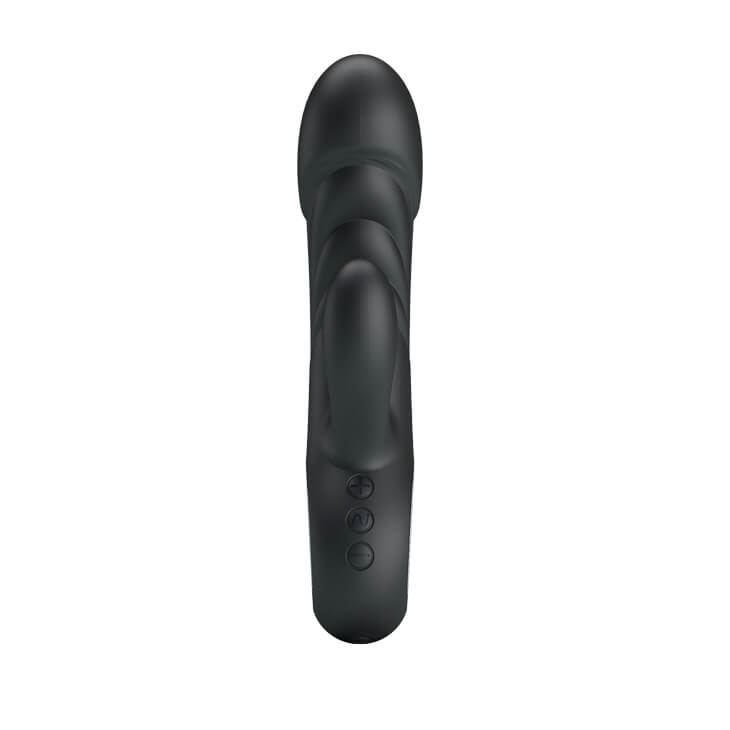 Vibrador de Clitóris e Ponto G com 7 Modos de Vibração, 5 Níveis de Intensidade, Texturas Anelares e Recarregável - Pretty Love Ansel | 9 x 3,6 cm | Disponível em 3 Cores - 10