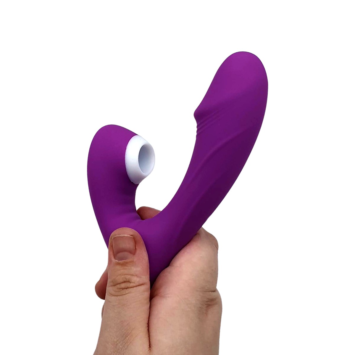 Vibrador Estimulador de Ponto G e Clítoris com Glande, 9 Modos de Vibração e 9 Intensidades de Pulsação - S-Hande Fierce | 10,2 x 3,4 cm | Disponível em 2 Cores - 8