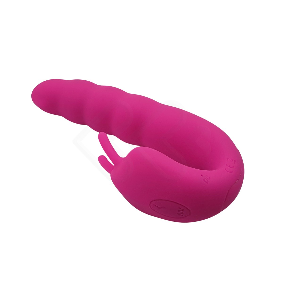 Vibrador Estimulador de Ponto G e Clitóris Recarregável com 10 Modos de Vibração e 5 Movimentos Vai e Vem - Ribbed Dual Stimulator With Rolling Ball | 14,6 x 3,4 cm | Disponível em 2 Cores - 10