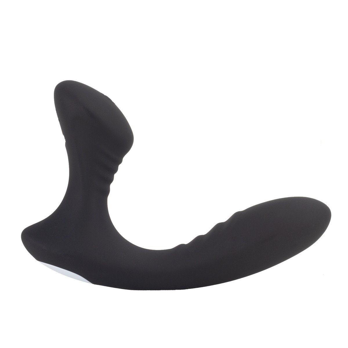 Vibrador Estimulador de Próstata Recarregável em Silicone com Curvatura, Textura, 9 Modos de Vibração e Controle Remoto - SI | 9,8 x 3 cm - 3