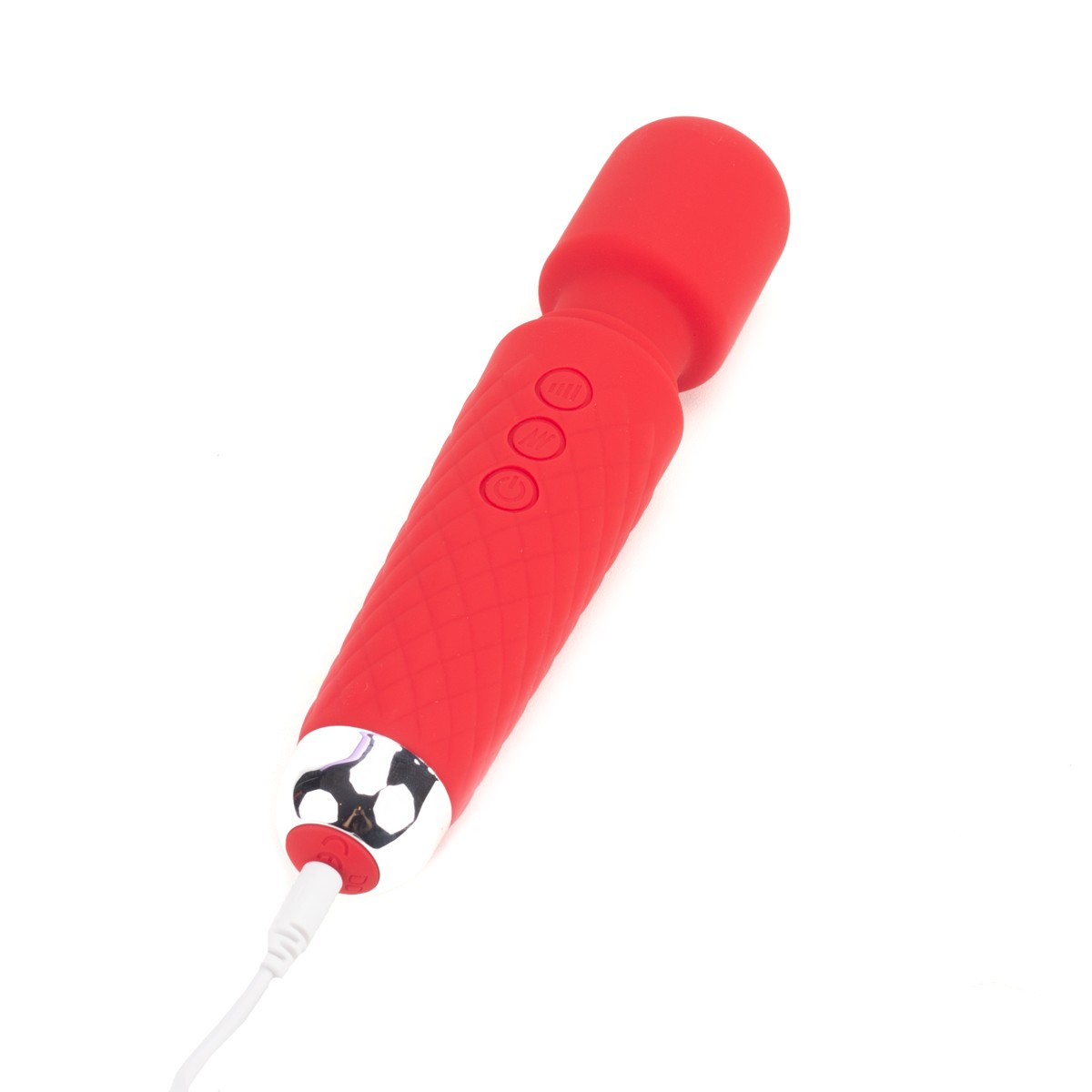 Vibrador Massageador Estilo Varinha Mágica com 20 Modos de Vibração, 8 Níveis de intensidade, Recarregável por Cabo USB - SI | 20 x 4,1 cm | Disponível em 4 Cores - 4