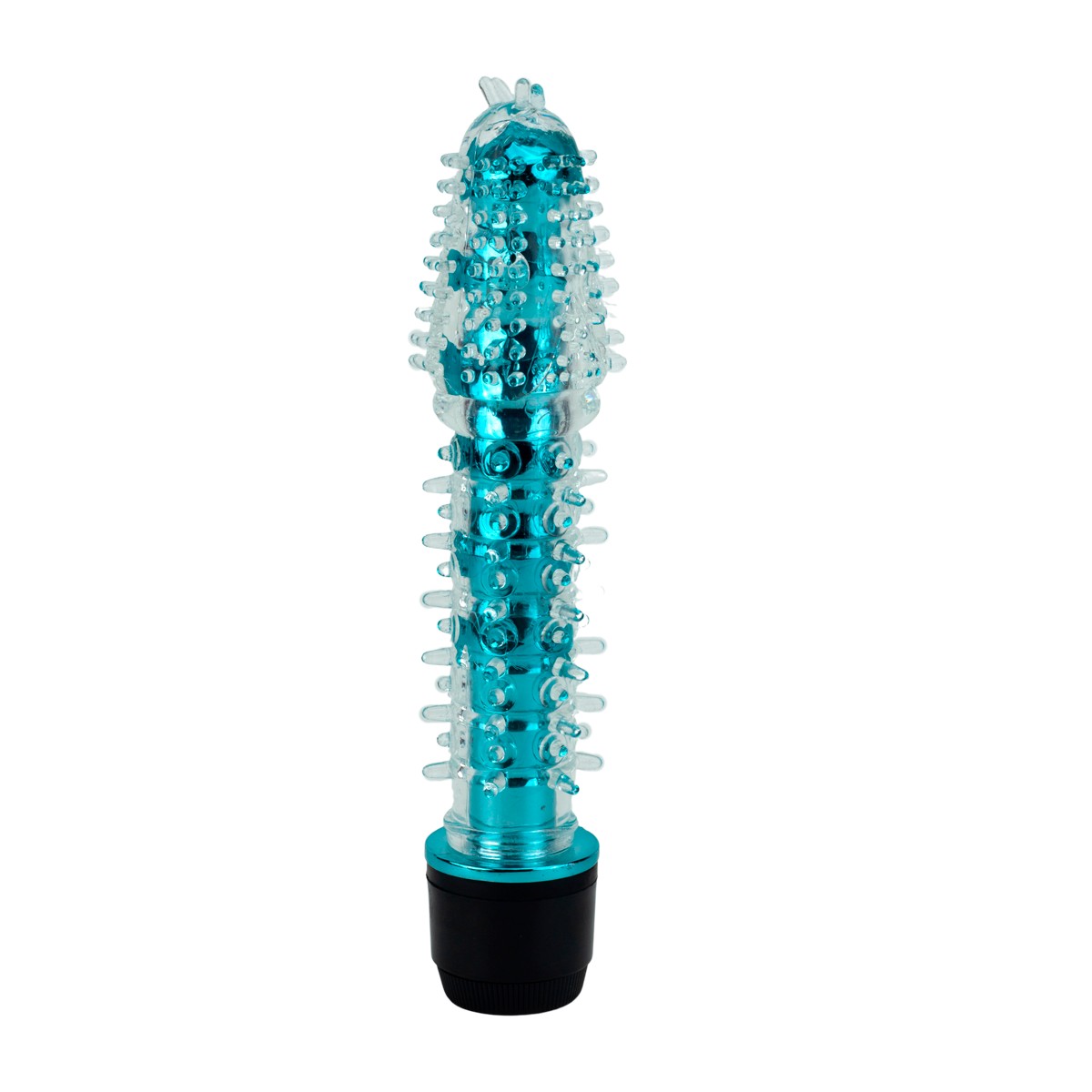 Vibrador Personal com Capa Extensora de Silicone com Textura Massageadora e Vibração Multivelocidade - Dragon Bar | 13,5 x 3 cm | Disponível em 6 Cores - 1