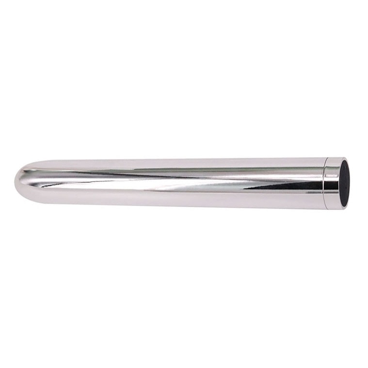 Vibrador Personal  Recarregável  Cromado com 10 Modos de Vibração - Ycolor | 17 x 2,5 cm - 2