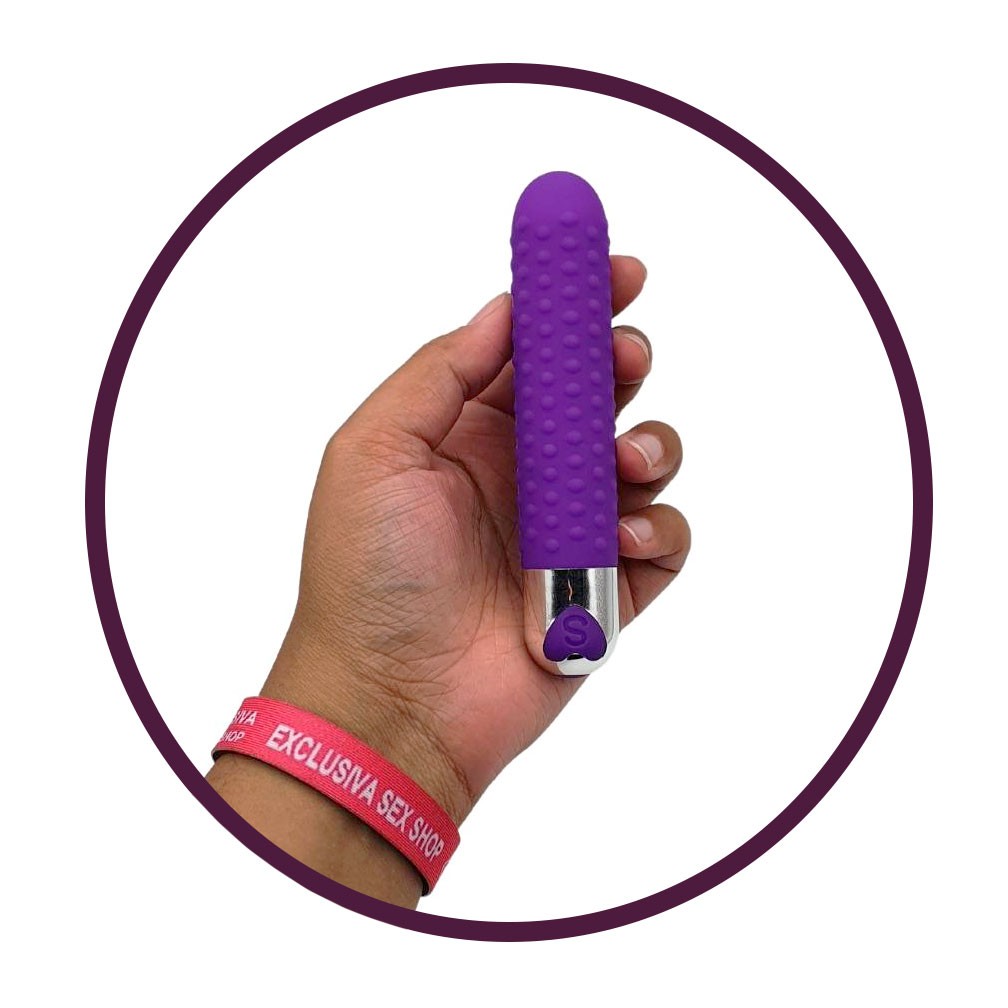 Vibrador Personal em Silicone com Cerdas, Recarregável com 12 Modos de Vibração - You Vibe G-Spot Vibrator - 10 x 2,5 cm | Disponível em 2 Cores - 8