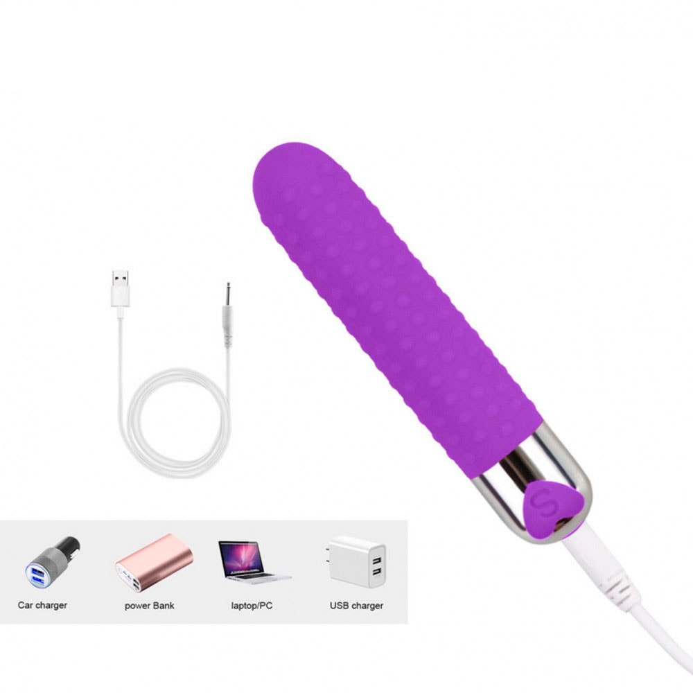 Vibrador Personal em Silicone com Cerdas, Recarregável com 12 Modos de Vibração - You Vibe G-Spot Vibrator - 10 x 2,5 cm | Disponível em 2 Cores - 7