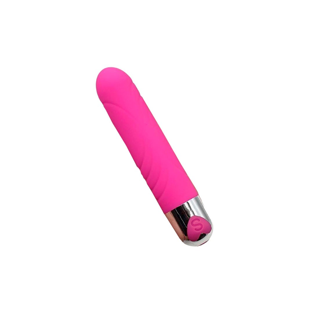 Vibrador Personal em Silicone com Textura Anelar, 12 Modos de Vibração e Recarregável - YouVibe G-Spot Vibrator | 10 x 2,4 cm | Cor: Pink - 2