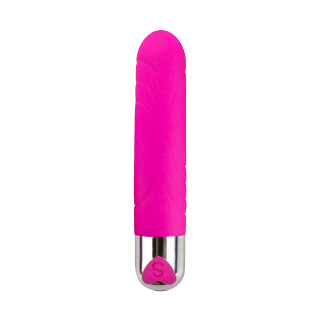 Vibrador Personal em Silicone com Textura Anelar, 12 Modos de Vibração e Recarregável - YouVibe G-Spot Vibrator | 10 x 2,4 cm | Cor: Pink - 3