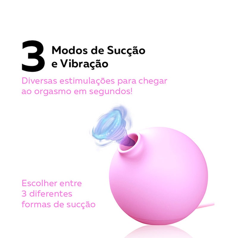 Vibrador de Ponto G com 10 Modos de Vibração e Massageador de Clitóris com 3 Modos de Sucção, Recarregável - Dream Lover Moon | 5,4 x 5,4 cm - 3