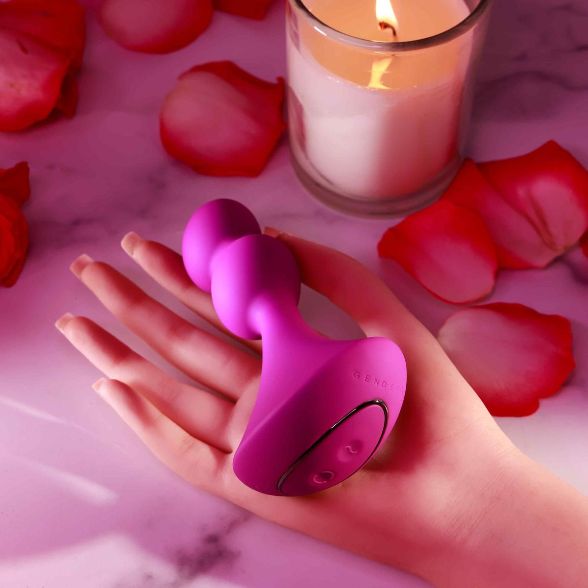 Vibrador de Ponto G com 2 Esferas em Silicone, 7 Modos de Vibração, 5 Tipos de Rotação e Recarregável- Gender X Ball Game | 13,4 x 3,5 cm - 7