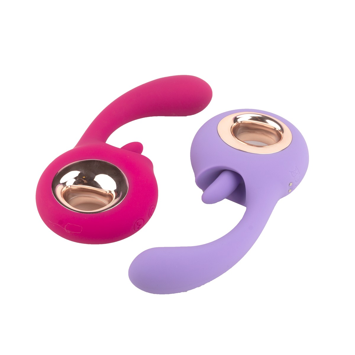 Vibrador de Ponto G Com 9 Modos de Vibração e Língua Estimuladora Com 9 Movimentos, Recarregável - S-Hande Woo | 11,5 x 2,9 cm | Disponível em 2 Cores - 9