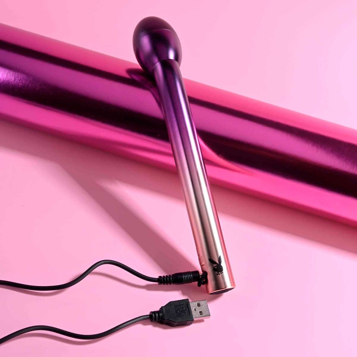 Vibrador de Ponto G em ABS, 7 Modos de Vibração e Carregamento Via Cabo USB - Evolved Playboy Pleasure Afternoon Delight | 19,5 x 3,5 cm - 5