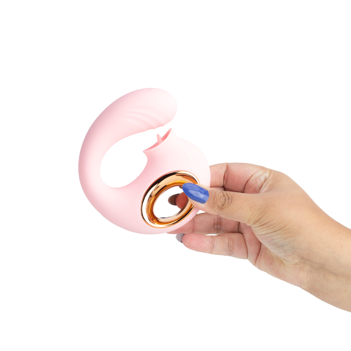 Vibrador de Ponto G e Clitóris em Silicone com 12 Modos de Vibração, 12 Tipos de estimulação e Recarregável - Born To Feeling | 9 cm x 3,3 cm | Disponível em 2 Cores - 1