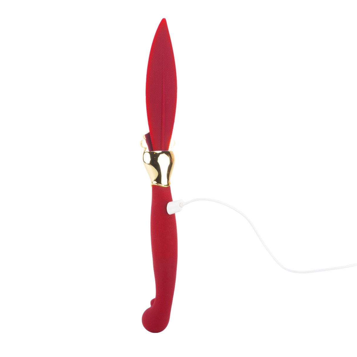 Vibrador de Ponto G e Clitóris em Forma de Pena, Feito em Silicone com 9 Modos de Vibração, 2 Motores e Carregamento via Cabo USB - S-Hande Whisper | Disponível em 2 Cores - 4