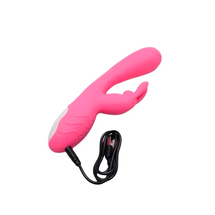 Vibrador de Ponto G e Clitóris com Motor Duplo, 10 Modos de Vibração e Carregamento Via Cabo USB - Evolved Bunny Kisses | 11,5 x 3,3 cm - 5