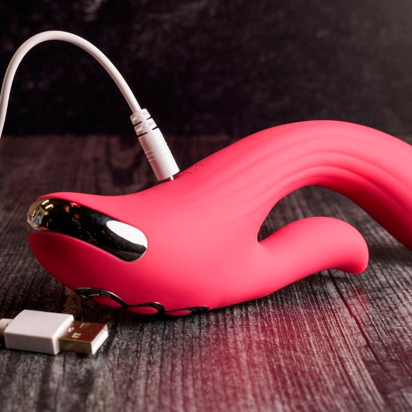 Vibrador de Ponto G e Clitóris com Motor Duplo, Recarregável e 10 Modos de Vibração - Evolved Red Dream | 12 x 3,5 cm - 5