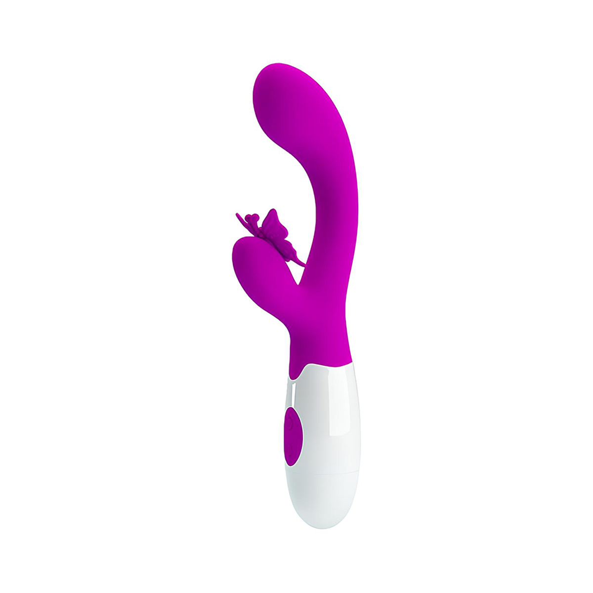 Vibrador de Ponto G com Estimulador de Clitóris com Formato de Borboleta e 30 Modos de Vibração - Pretty Love Butterfly Kiss | 10 x 3 cm - 3