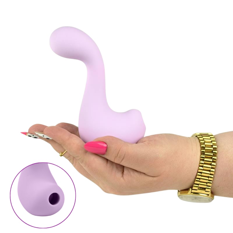 Vibrador Duplo em Silicone com 7 Modos de Vibrações, 7 Níveis de Pulsação e Carregamento via Cabo USB - Intt My Sweet Dino | Disponível em 2 Cores - 1