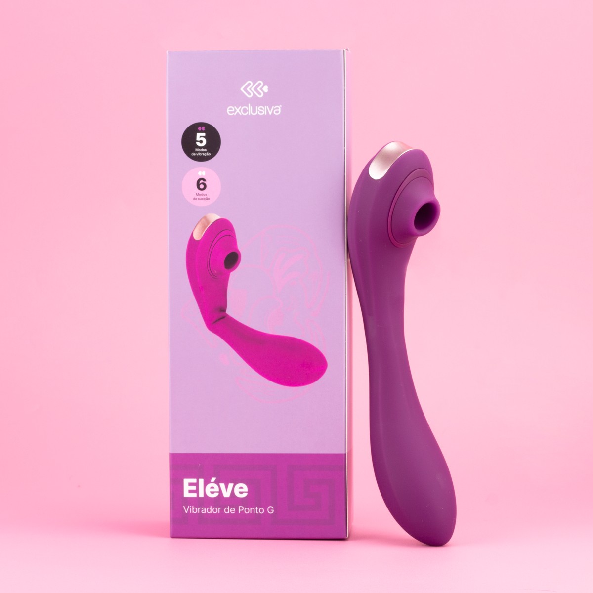 Vibrador de Ponto G e Clitóris em Silicone Macio com 10 Modos de Vibração e Pulsações - Exclusiva Eléve - 2
