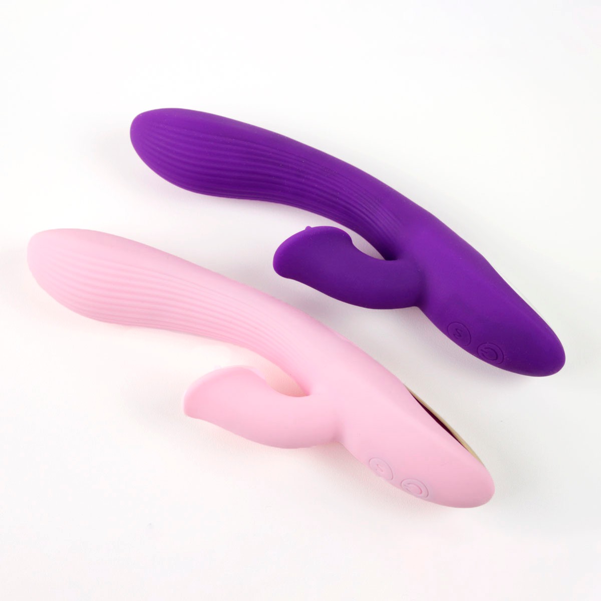Vibrador de Ponto G e Clitóris em Silicone com Texturas Anelares, 7 Modos de Vibração e Carregamento via Cabo USB -  Topo Toys Jane | 12,5 x 3,4 cm | Disponível em 2 Cores - 6