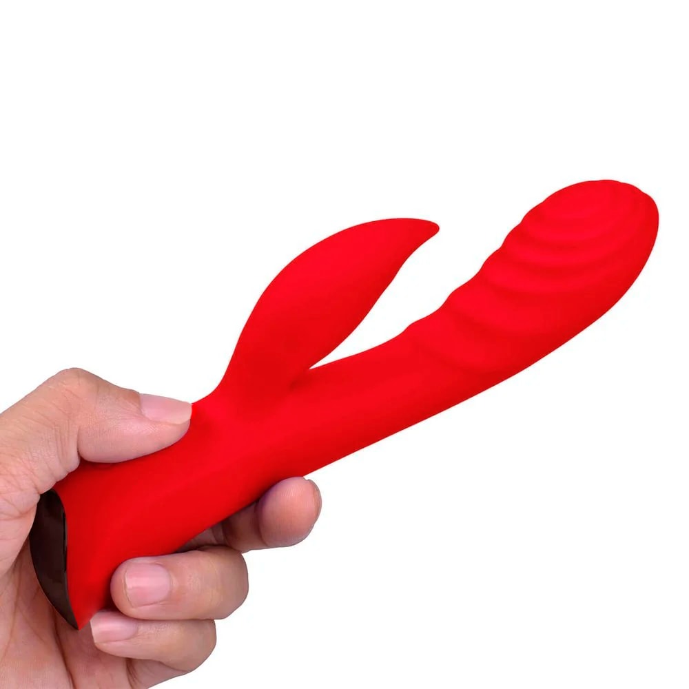 Vibrador de Ponto G e Clitóris com Texturas Ondulares, 10 Modos de Vibração, Modo Turbo e Recarregável - Slimline Ripple Passion | 11,5 x 3,3 cm | Disponível em 3 Cores - 10