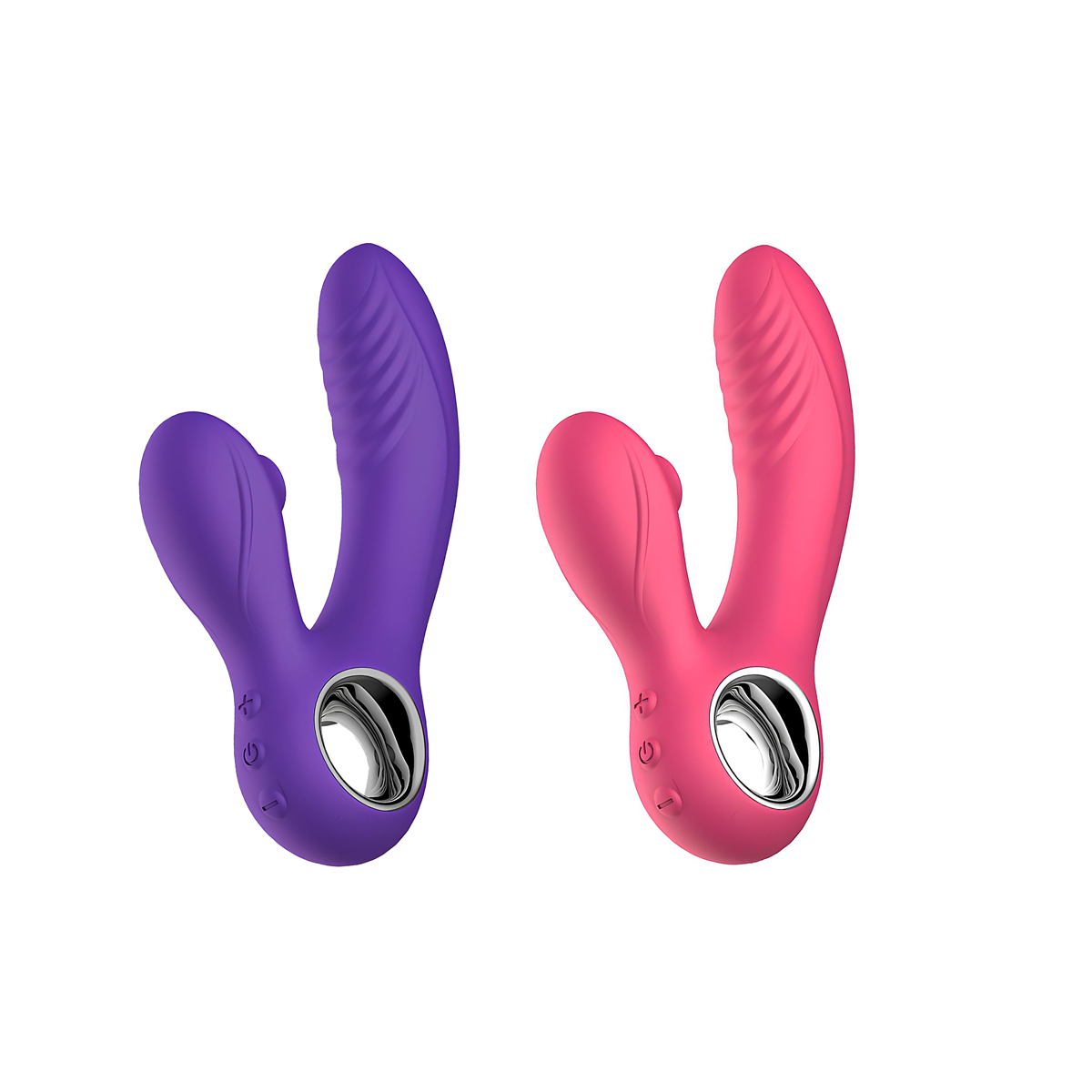 Vibrador de Ponto G e Clitóris em Silicone com 10 Modos de Vibração e Pulsação, Alça Ergonômica e Recarregável - SI Raptor | 13 x 3,4 cm | Disponível em 2 Cores - 1