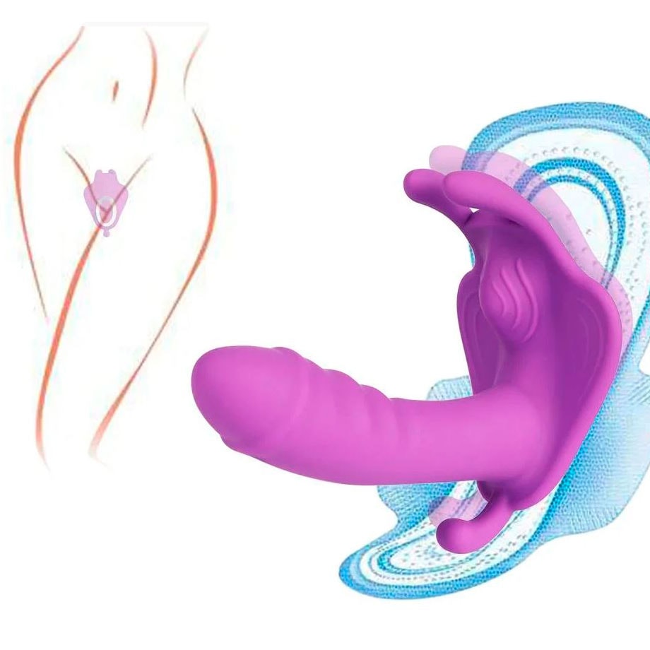 Vibrador de Ponto G e Estimulador Clitoriano em Formato de Borboleta com 4 Modos de Vibração e Controle por Aplicativo à Distância - Duoai Butterfly - 3