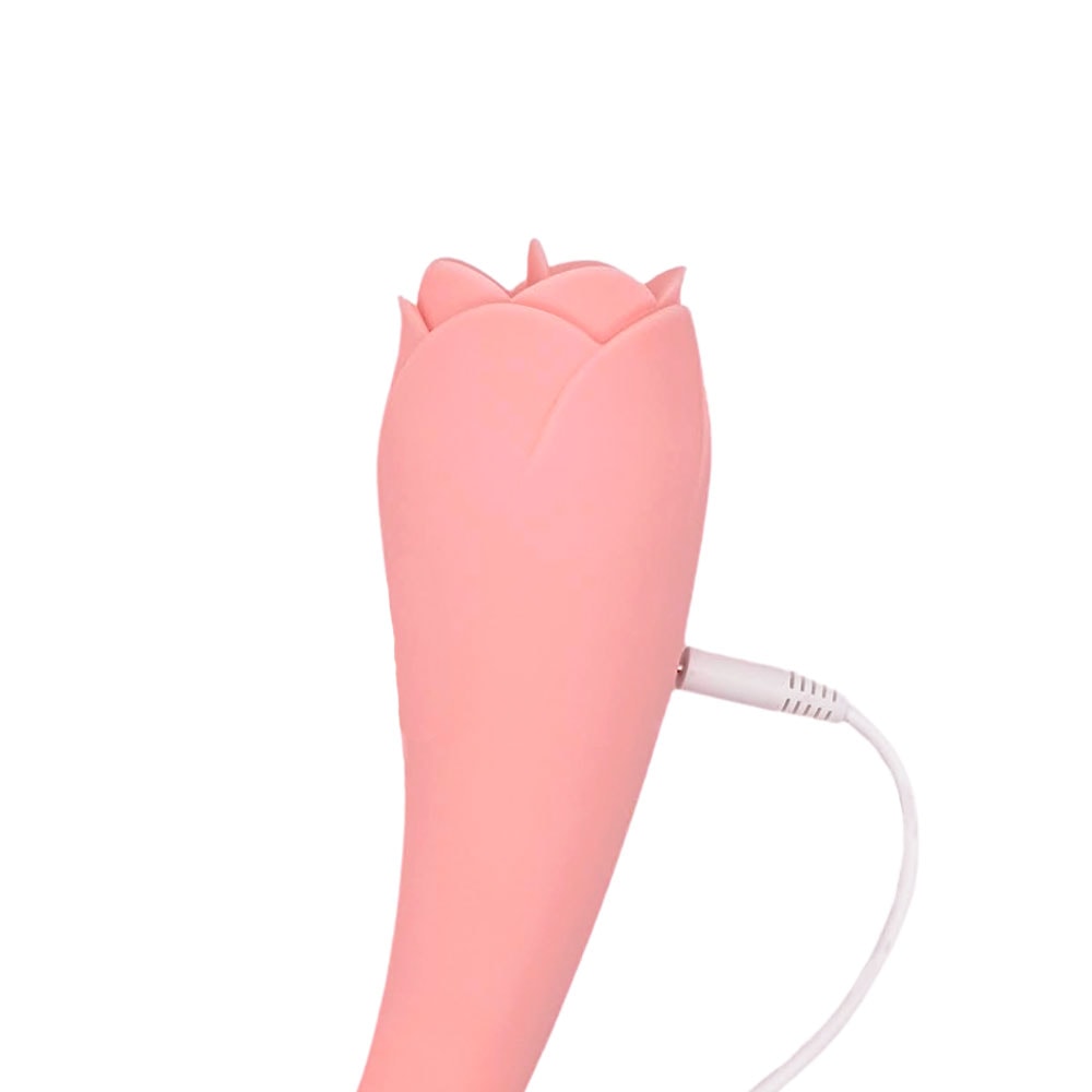 Vibrador de Ponto G e Estimulador Clitoriano em Formato de Rosa com Linguinha -  S-Hande Asap | 21 x 4,4 cm | Disponível em 2 cores - 6