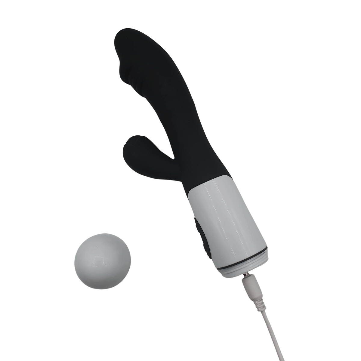 Vibrador de Ponto G no Formato de Glande e Estimulador Clitoriano no Formato de Flor, 20 Vibrações e Recarregável - Wow! | 9,5 x 3,5 cm - 3