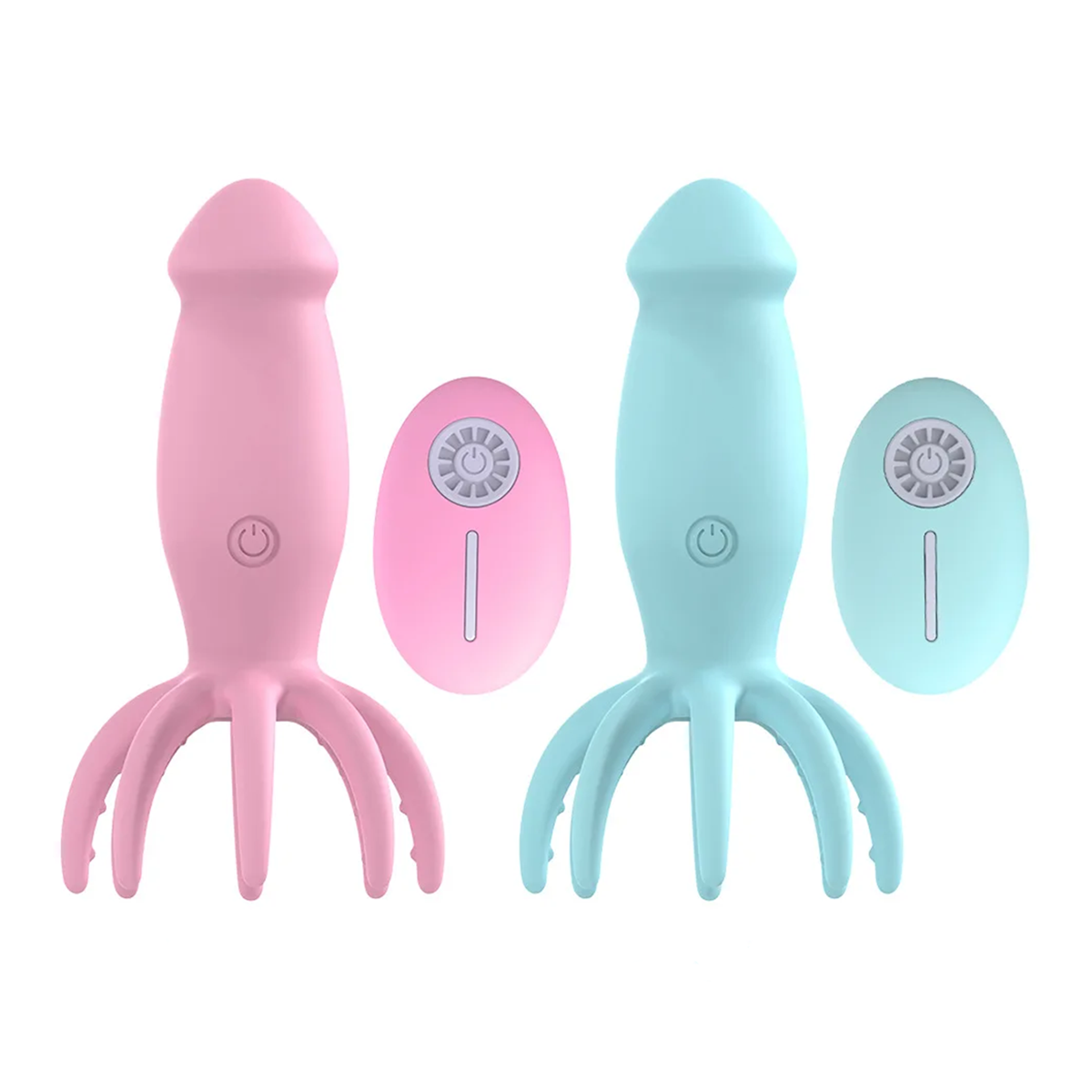 Vibrador de Ponto G com Glande em Silicone, Estimulador no Formato de Polvo e 10 Modos de Vibração - Small Octopus | 8,3 x 3,5 cm | Disponível em 2 Cores - 1