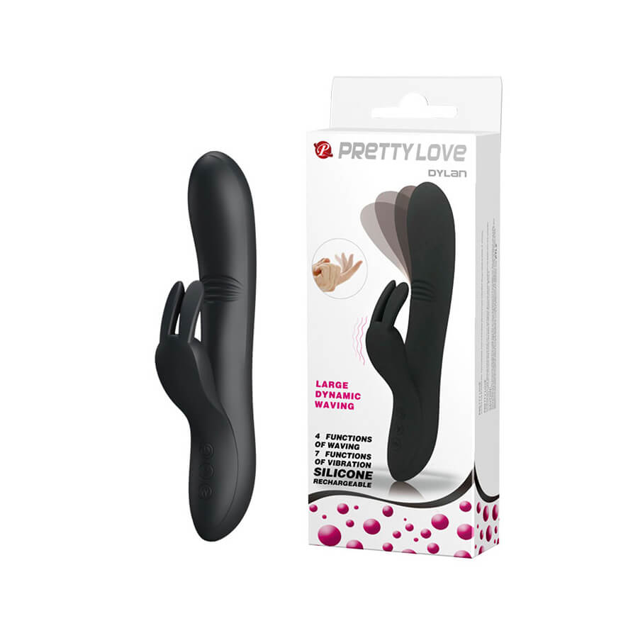 Vibrador Rabbit com 7 Modos de Vibração, 4 Movimentos, Recarregável e Resistente à Água - Pretty Love Dylan | 13 x 3,5 cm | Disponível em 3 Cores - 1
