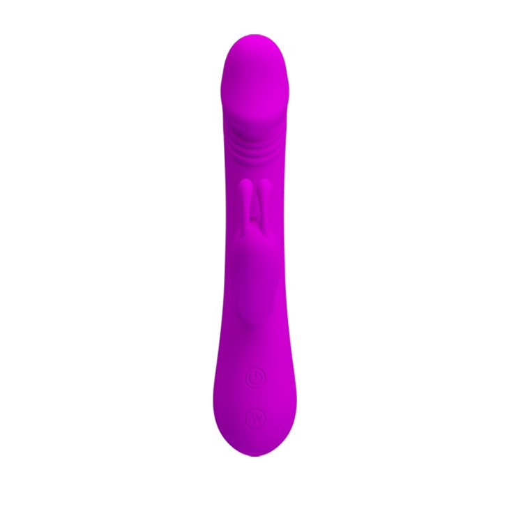 Vibrador de Ponto G em Silicone com Estimulador Clitoriano e 30 Modos de Vibração - Pretty Love Robert | 12 x 3,5 cm - 5