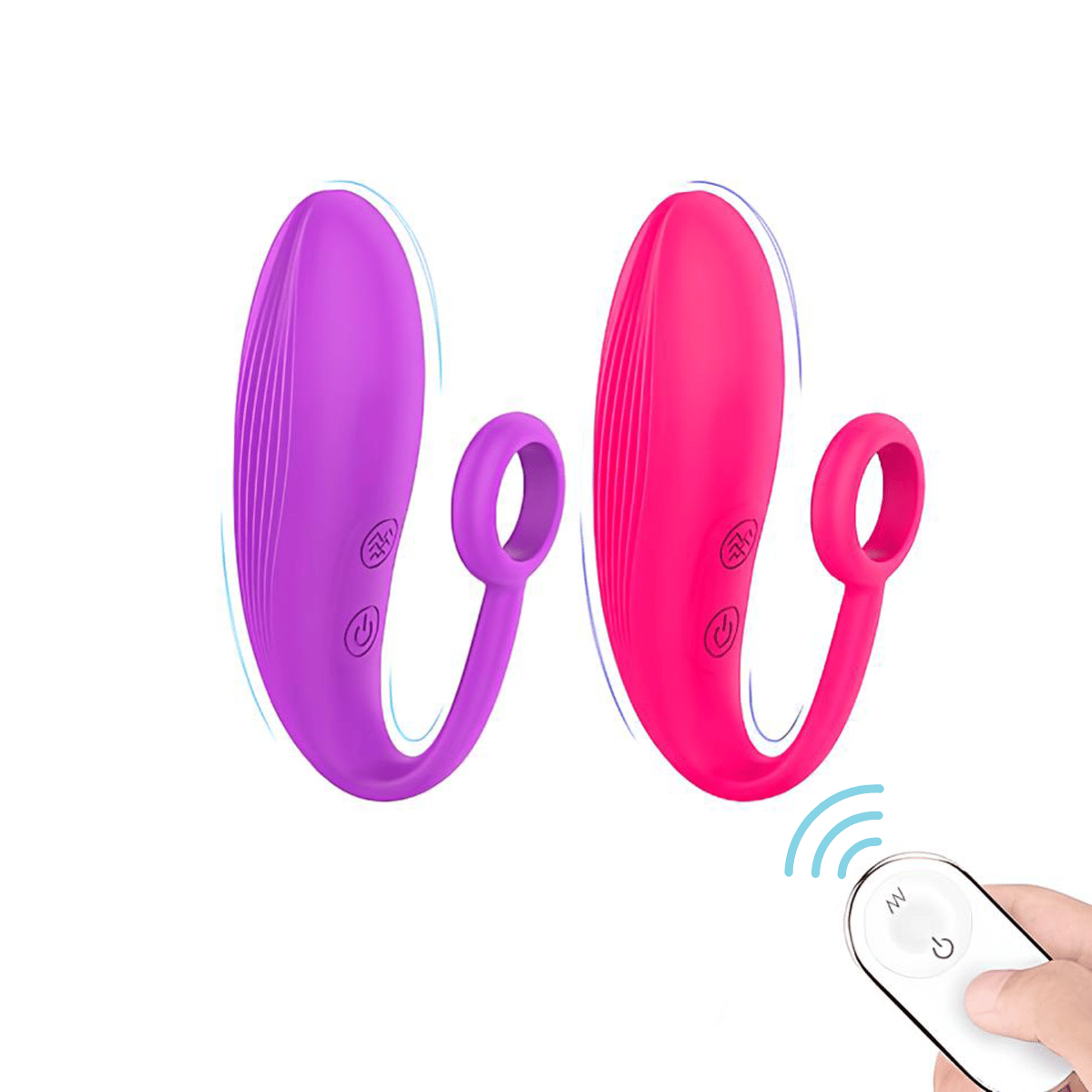 Vibrador de Ponto G em Silicone com 9 Modos de Vibrações, Controle Remoto Sem Fio e Recarregável - S-Hande Tulip 3 | 9 x 3,1 cm | Disponível em 2 Cores - 1