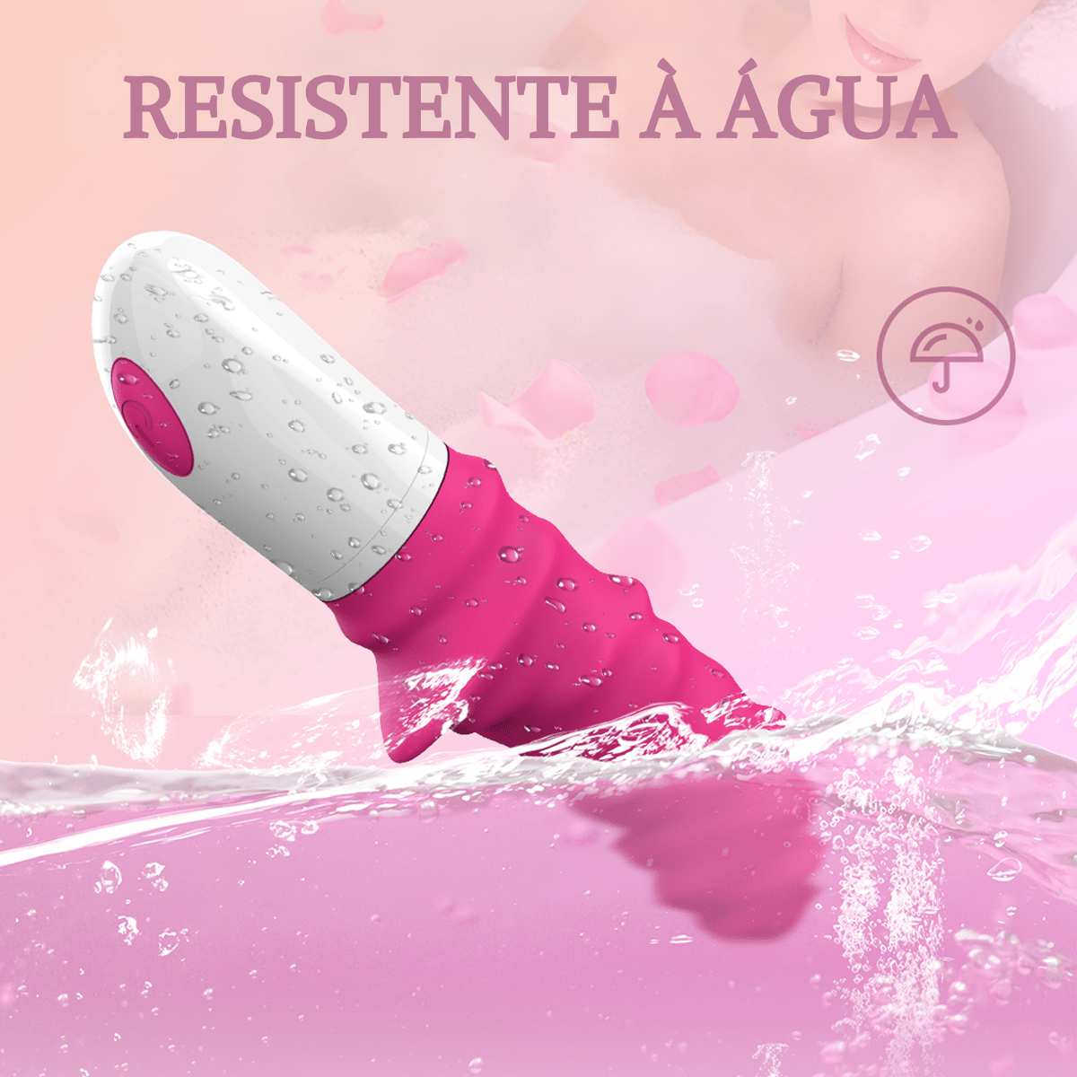 Vibrador de Ponto G em Silicone Flexível com Relevos e 9 Modos de Vibração - S-Hande Sparta 3 | 8,5 x 4,1 cm | Disponível em 2 Cores - 9