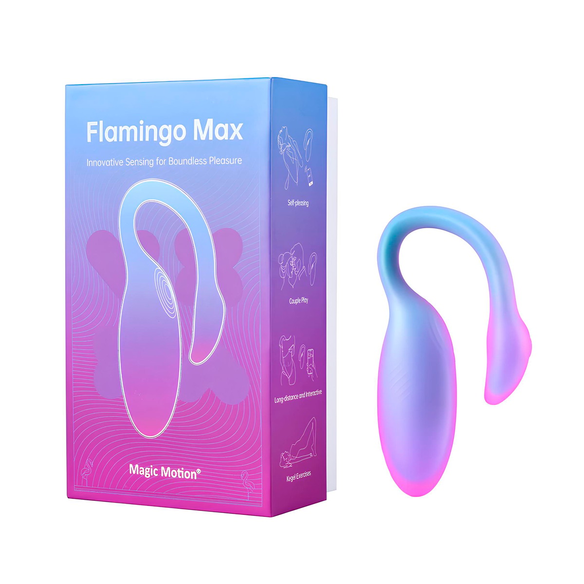 Vibrador de Ponto G com Sensores de Pressão, 10 Modos de Vibração, Controle por Aplicativo Interativo e Recarregável - Magic Motion Flamingo Max | Disponível em 3 Cores - 6