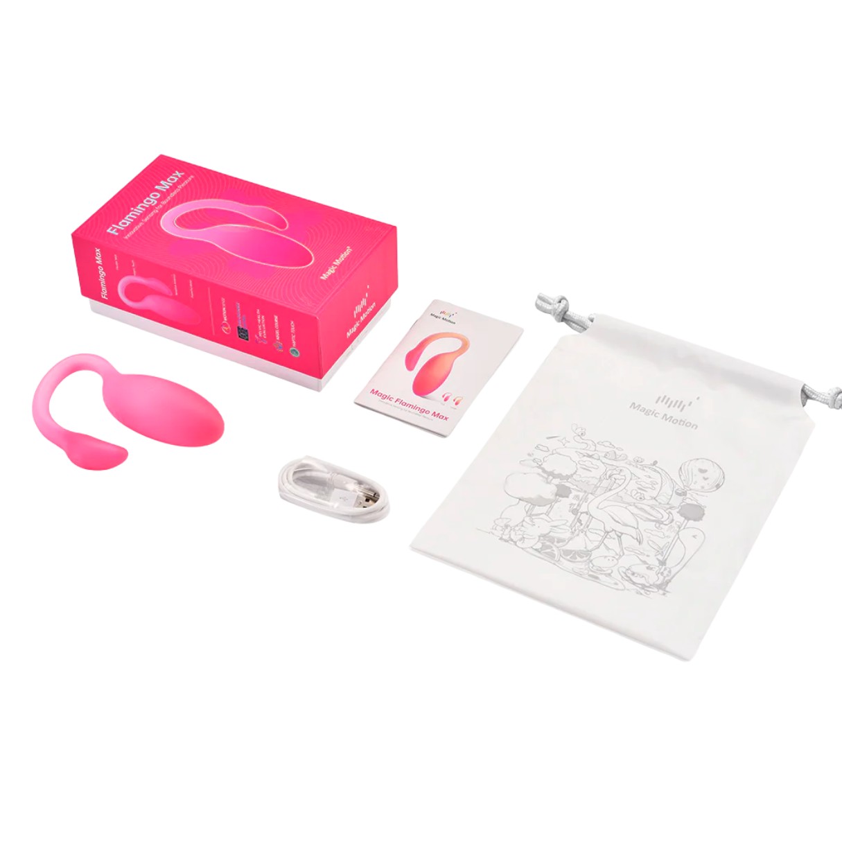 Vibrador de Ponto G com Sensores de Pressão, 10 Modos de Vibração, Controle por Aplicativo Interativo e Recarregável - Magic Motion Flamingo Max | Disponível em 3 Cores - 14